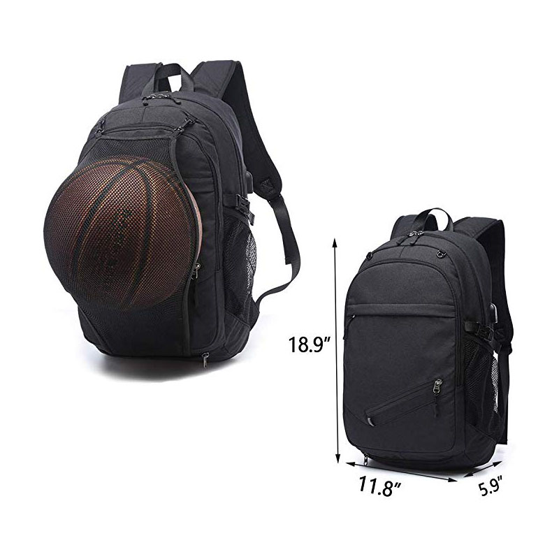 Students Sports Backpacks with Ball Compartment: dimensions