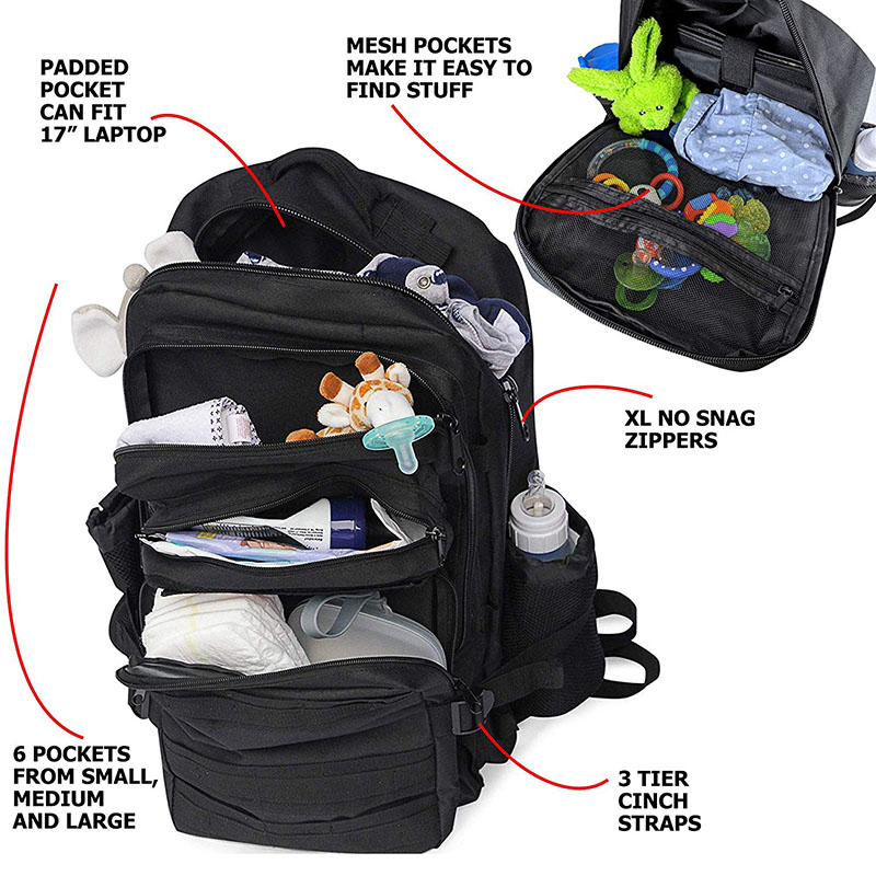 Popular Diaper Backpack Support Customized 