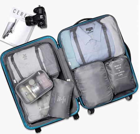 Packing Cubes with Laundry Bag