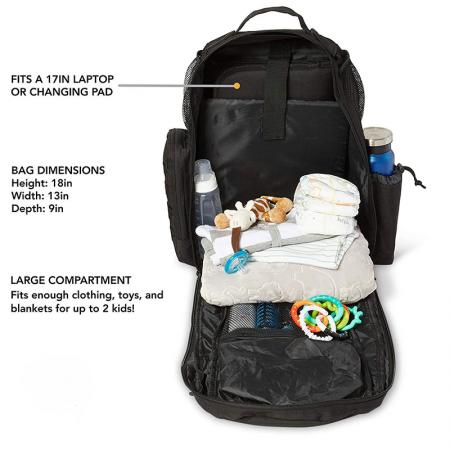 Diaper Backpack with Changing Pad